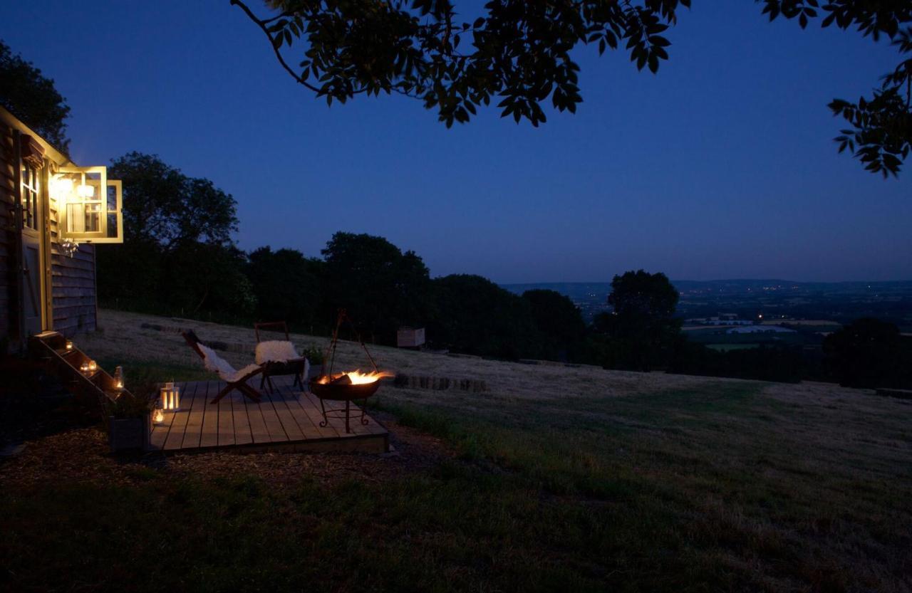 Tilbury Shepherd Huts With Hot Tubs Plus Holiday Cottages West Bagborough Eksteriør bilde